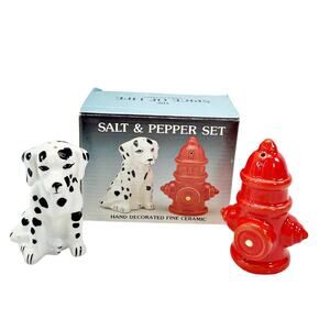 Fire Dalmatian Dog Hydrant Salt Pepper Shaker Spice of Life Ron Gordon Design 89